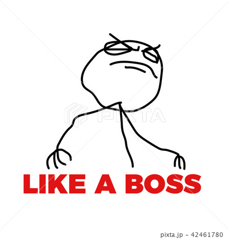 Like A Boss Meme Vectorのイラスト素材