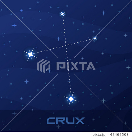 Constellation Crux, Cross, night star sky 42462503