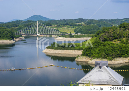 三春ダムと春田大橋 42463991