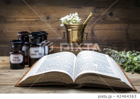 The ancient natural medicine, herbs and medicines 42464363