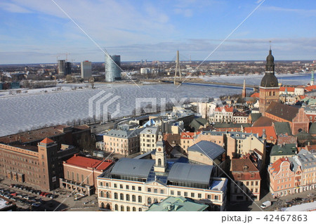 リガ歴史地区の一望(Latvijas/Riga) リガ歴史地区の一望(Latvijas/Riga) 42467863