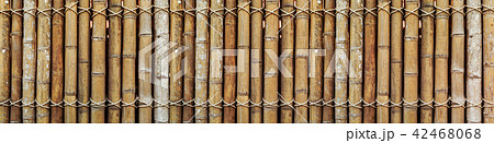 Bamboo wood wide horizontal wall pattern texture 42468068
