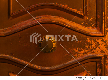 close up on a round door handle close up on a round door handle 42468178