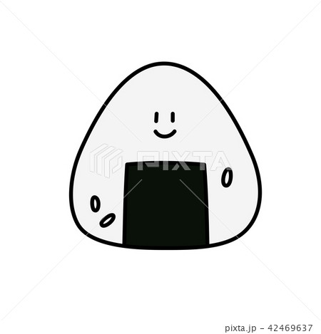 海苔巻きおむすびのイラスト素材