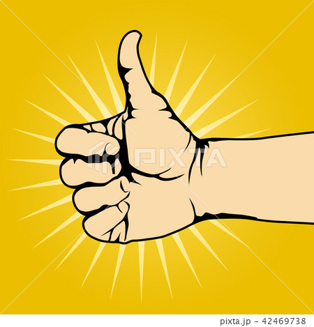Thumb up hand gesture - like gesture 42469738