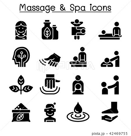 Massage & Spa icon set 42469755