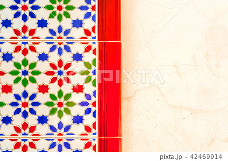 Traditional ornamental Spanish decorative tiles Traditional ornamental Spanish decorative tiles 42469914