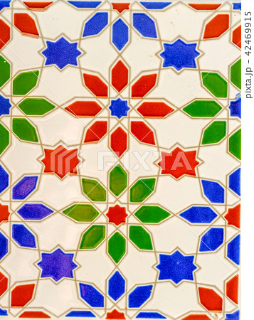 Traditional ornamental Spanish decorative tiles Traditional ornamental Spanish decorative tiles 42469915