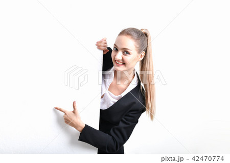 Business Concept. Beautiful businesswoman poses confidently. You Business Concept. Beautiful businesswoman poses confidently. You 42470774