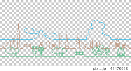 City line drawing Tokyo City line drawing Tokyo 42470938