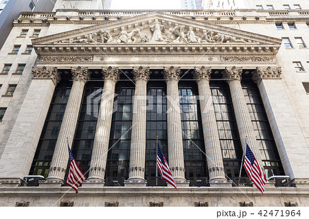 Exterior of New york Stock Exchange, Wall street, lower Manhattan, New York City, USA. Exterior of New york Stock Exchange, Wall street, lower Manhattan, New York City, USA. 42471964