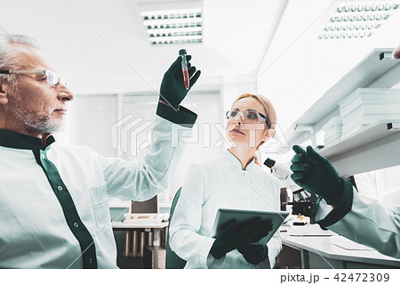 Chemists feeling curious waiting for the results of research 42472309