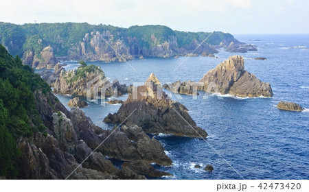 海金剛の景観 和歌山県東牟婁郡串本町大島 海金剛の景観 和歌山県東牟婁郡串本町大島 42473420