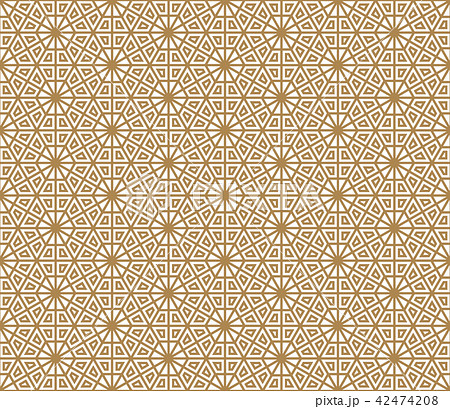 Seamless pattern based on Japanese ornament Kumiko 42474208