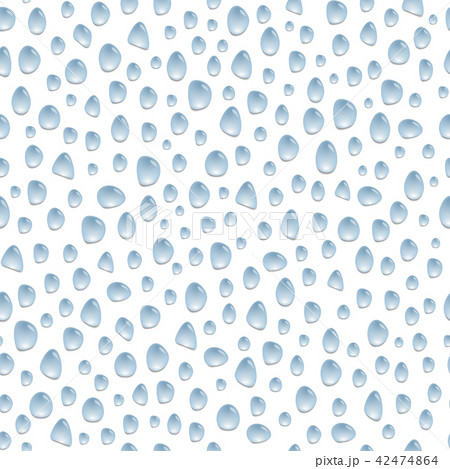 Seamless pattern with water drops, background  42474864