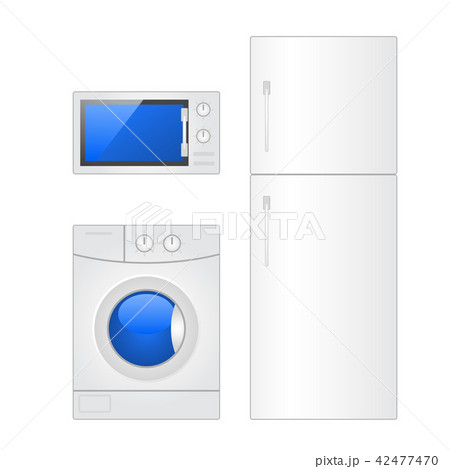 Home appliances - microwave, laundry, fridge 42477470