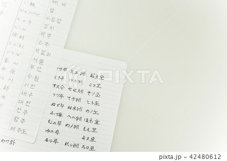 ハングルと日本文字 ハングルと日本文字 42480612