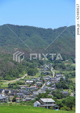 善光寺街道　会田宿遠望 42480617