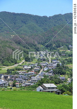 善光寺街道 会田宿遠望 善光寺街道 会田宿遠望 42480618