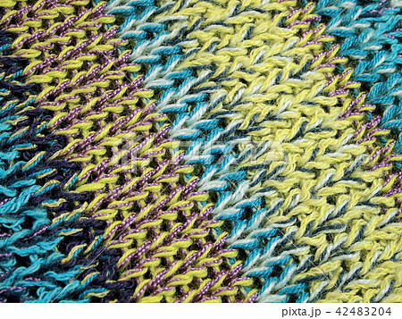 ニット素材　混色　カラフル 42483204