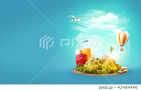 Unusual 3d illustration of a mount 42484446