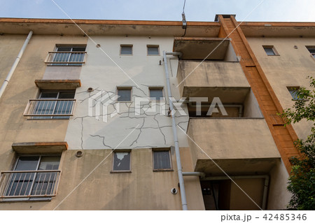 取り壊しを待つ、埼玉県草加市の松原団地 42485346