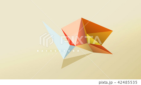 Abstract background - geometric origami style shape composition, triangular low poly design concept 42485535