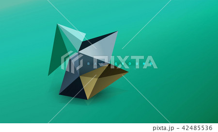 Abstract background - geometric origami style shape composition, triangular low poly design concept 42485536