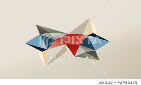 Abstract background - geometric origami style shape composition, triangular low poly design concept 42486378