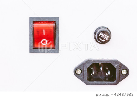 Red power switch Red power switch 42487935