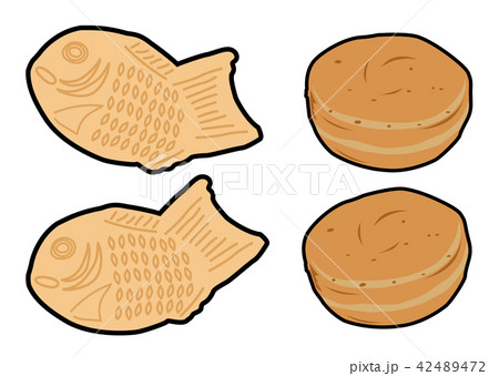 たい焼き 今川焼のイラスト素材