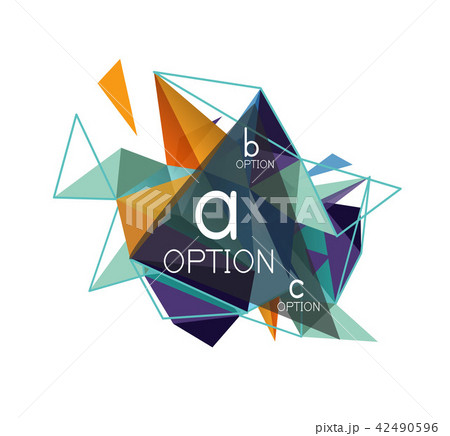 Vector triangle abstract background, low poly concept Vector triangle abstract background, low poly concept 42490596