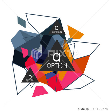 Triangle infographics design layout Triangle infographics design layout 42490670