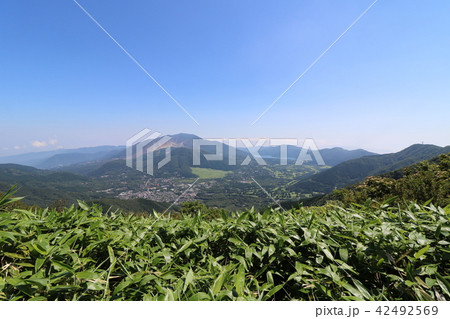 金時山の山頂から芦ノ湖方面の眺め 金時山の山頂から芦ノ湖方面の眺め 42492569