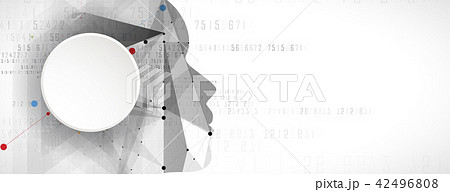 Artificial intelligence. Technology web background 42496808
