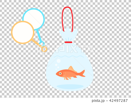 Goldfish scooping - Stock Illustration [42497287] - PIXTA
