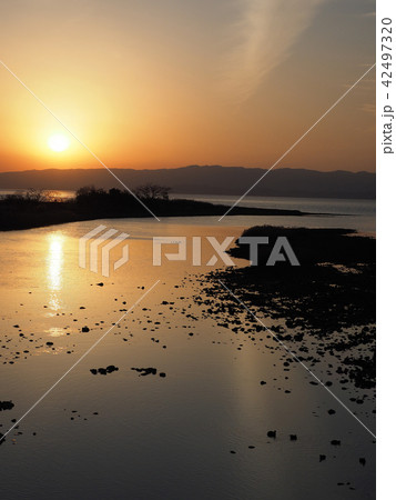 美しき夕景(大村湾・郡川の河口より) 美しき夕景(大村湾・郡川の河口より) 42497320