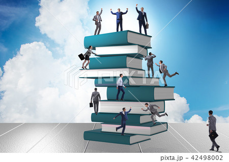 Education concept with books and people Education concept with books and people 42498002