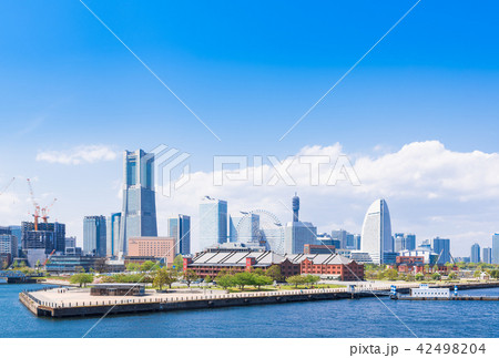 横浜　みなとみらい　全景 42498204