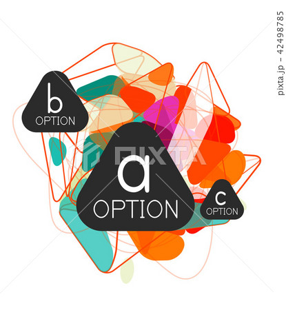 Geometric triangle infographics 42498785