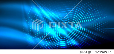 Neon glowing wave, magic energy and light motion background. Wallpaper template, hi-tech future Neon glowing wave, magic energy and light motion background. Wallpaper template, hi-tech future 42498917