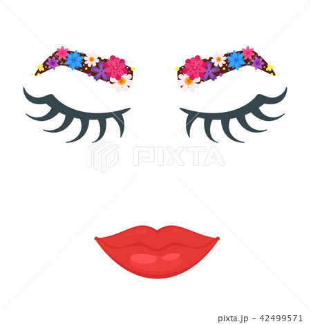 Garden eyebrows, eyelashes, lips 42499571