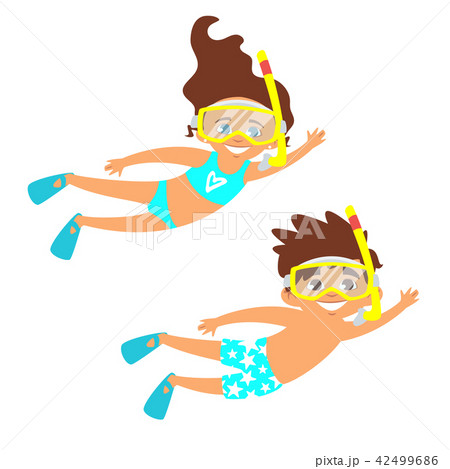 children in swim suits children in swim suits 42499686