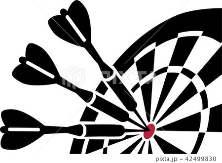 Dartboard with Darts 42499830