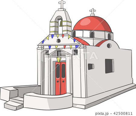 Vector. Traditional Greek church. 42500811