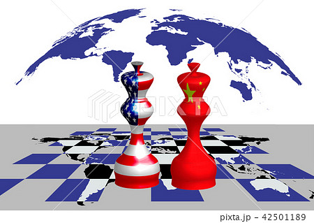 Trade war between USA and China, concept Trade war between USA and China, concept 42501189