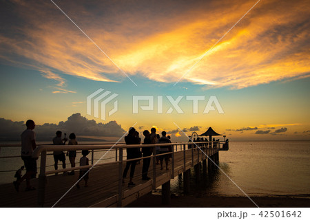 沖縄　石垣島　フサキビーチ 夕暮れ 42501642