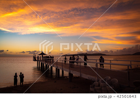 沖縄　石垣島　フサキビーチ 夕暮れ 42501643