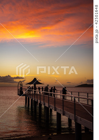 沖縄 石垣島 フサキビーチ 夕暮れ 沖縄 石垣島 フサキビーチ 夕暮れ 42501648