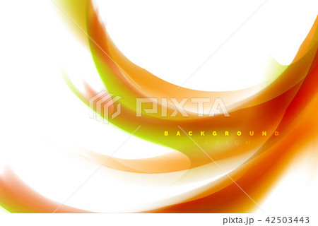 Holographic fluid colors flow, colorful liquid mixing colours motion concept 42503443